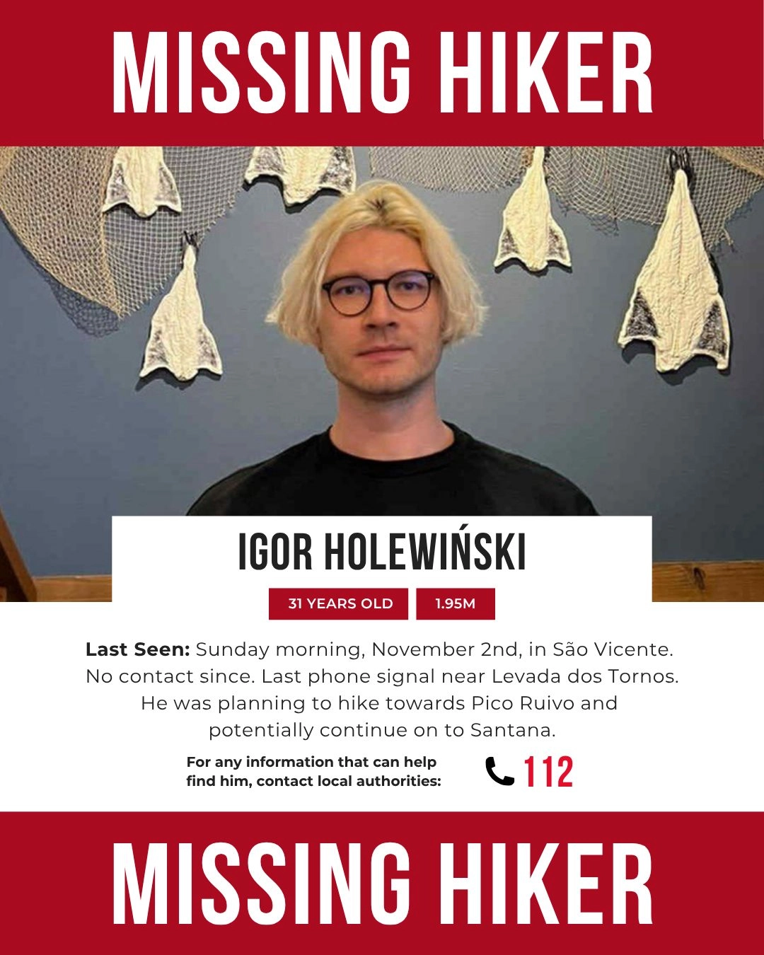 Missing Hiker Igor Holewiński