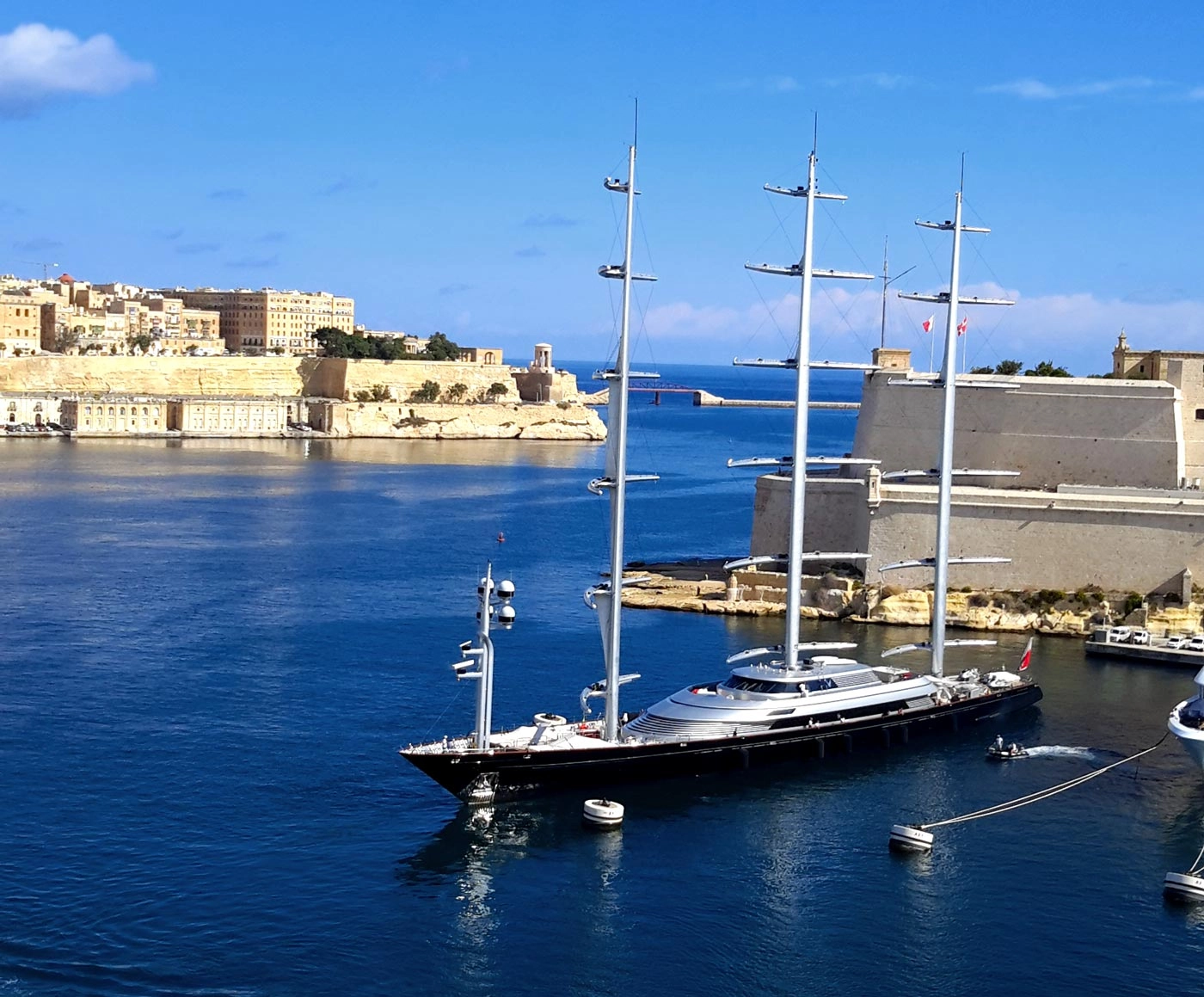 Luxury Yacht "Maltese Falcon" Graces Funchal Harbor