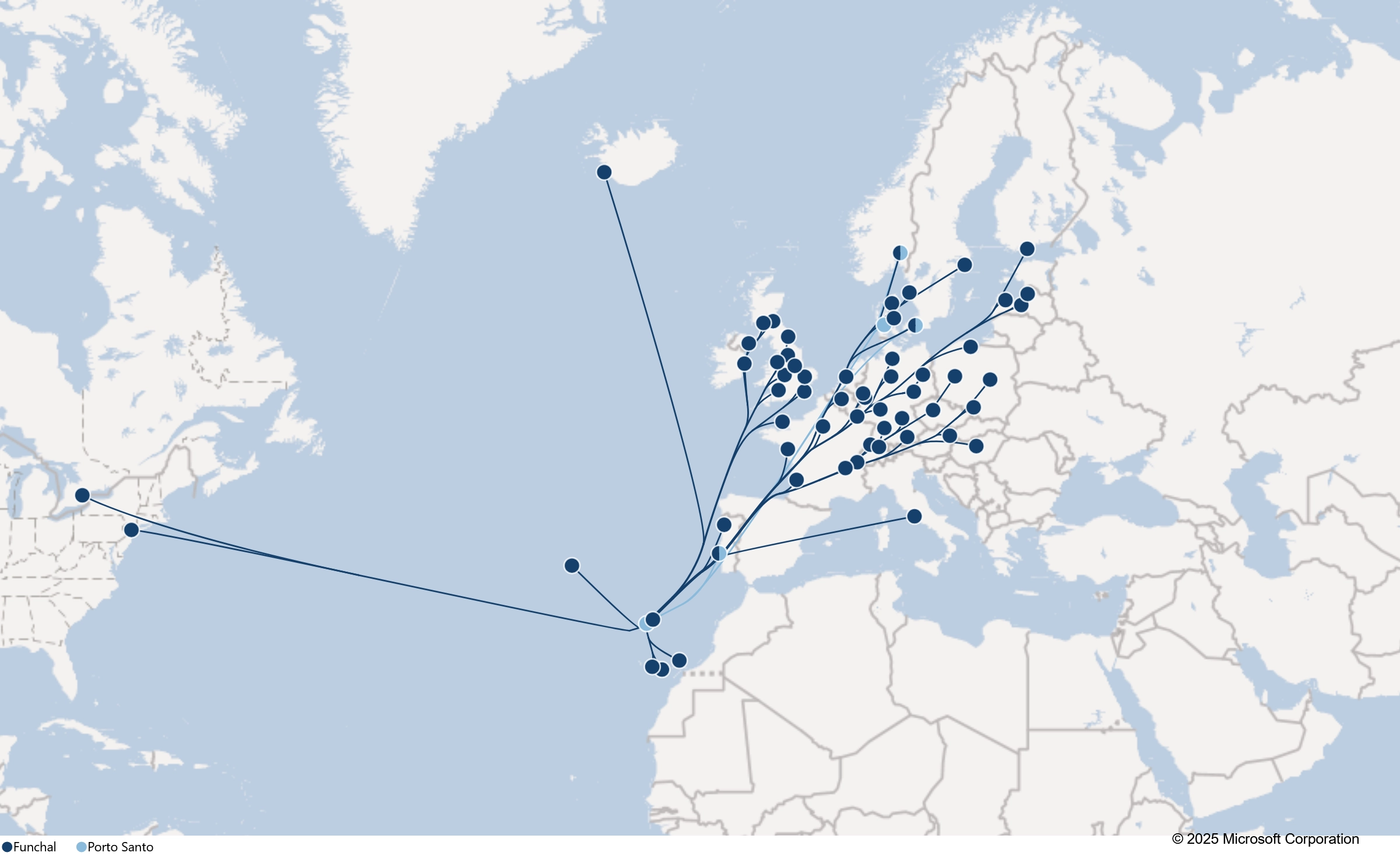 Flight Destinations from Madeira