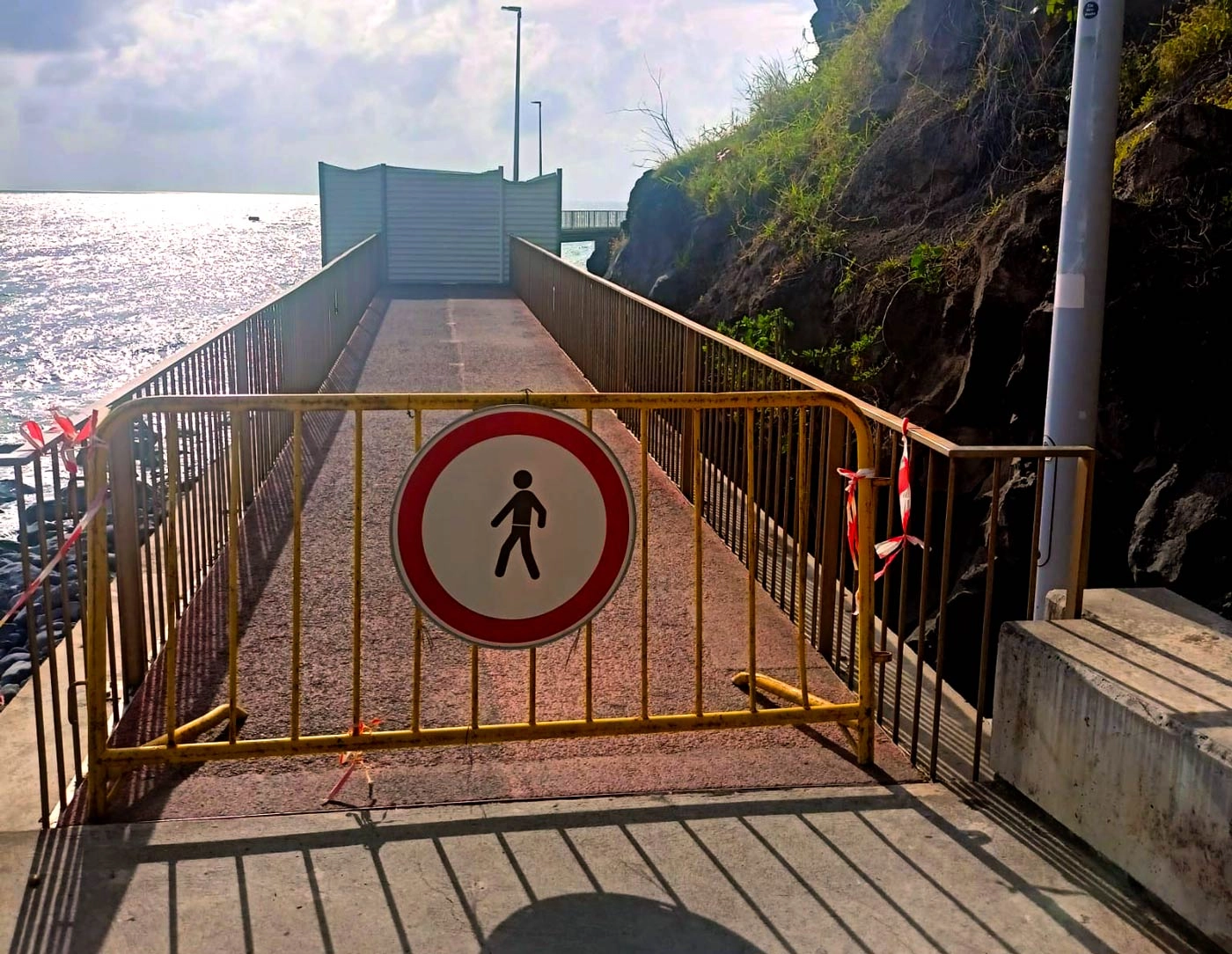 Promenade Between Funchal And Camara De Lobos Remains Closed